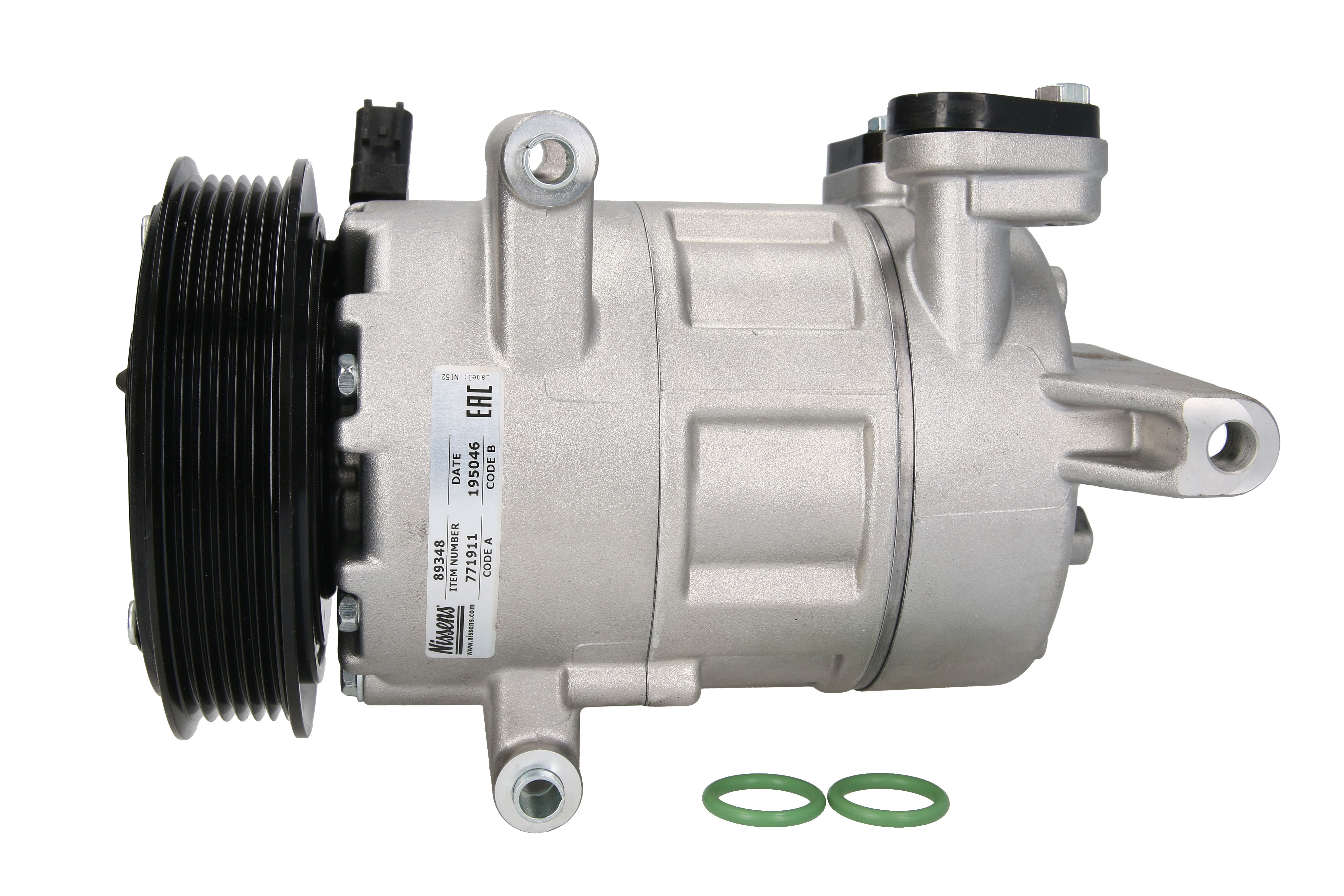 Компресор кондиціонера FORD TRANSIT (TT9) (06-) 2.2 TDCI|CITROEN JUMPER (250) (06-) 2.2 NISSENS (89348) Nissens фото 3