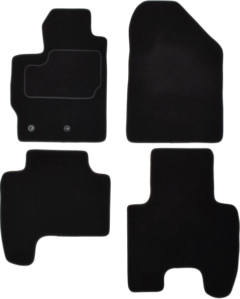 Set Covorase Auto Si Tavita Portbagaj TOYOTA YARIS (_P9_) din 2005-2014, Cauciuc, Protectie Porbagaj, 4x Stickere auto cu TOYOTA