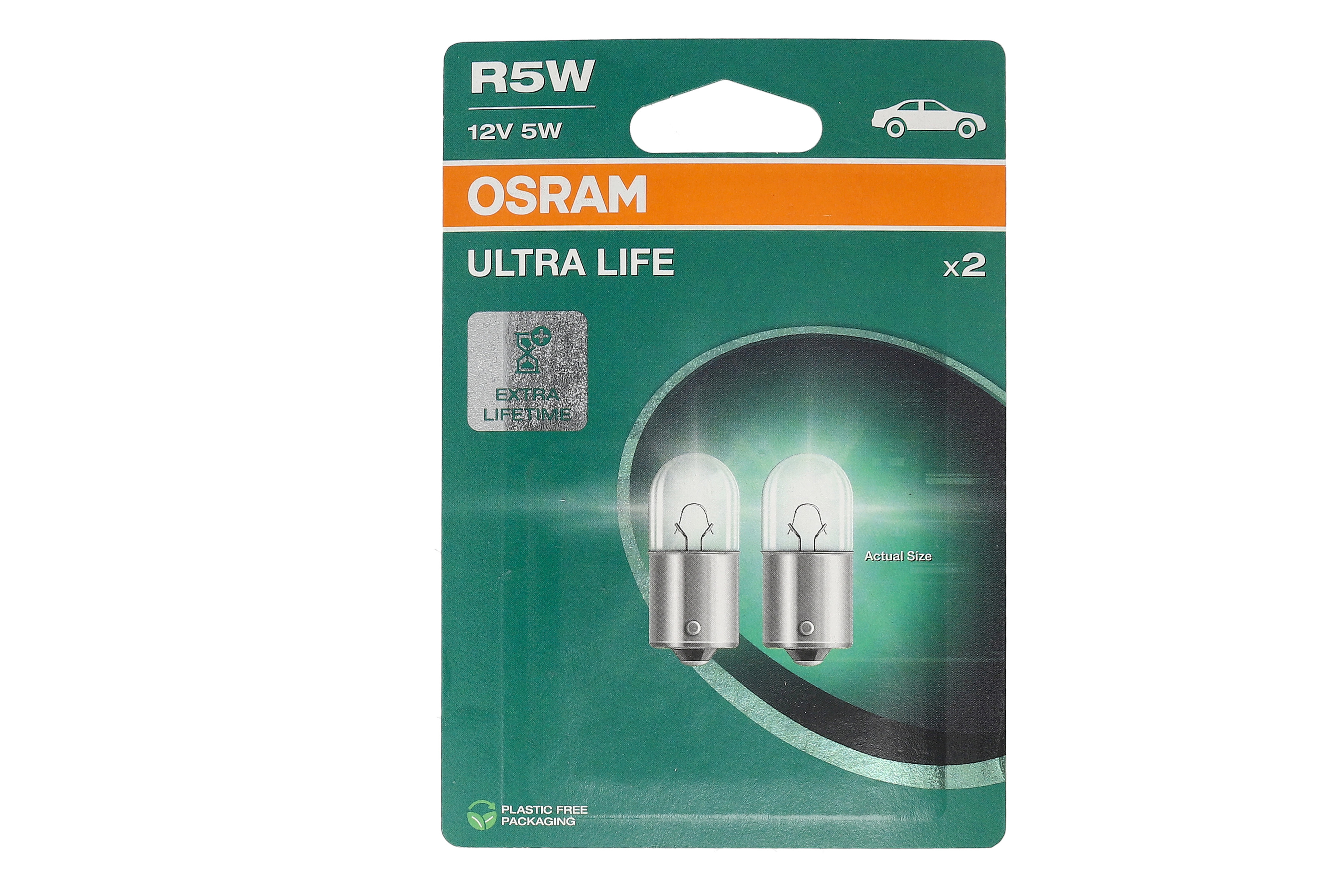 Автолампа 5W R5W 12V 5W BA15S / ULTRA LIFE - В 4 РАЗИ ЗБІЛЬШЕНО СТРОК СЛУЖБИ / OSRAM (5007ULT-2BL) osram фото 4