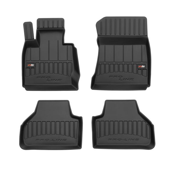 Set Covorase Auto Si Tavita Portbagaj BMW Seria X4 (F26) din 2014-2018, Cauciuc, Protectie Porbagaj, 4x Stickere auto cu BMW