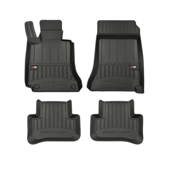 Set Covorase Auto Si Tavita Portbagaj MERCEDES-BENZ C-CLASS (W204) din 2007-2014, Cauciuc, Protectie Porbagaj, 4x Stickere auto cu MERCEDES-BENZ