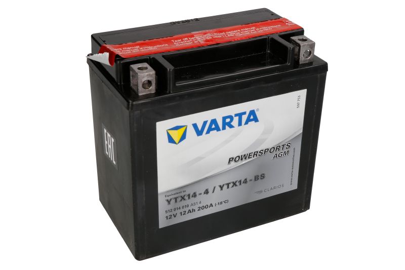 VARTA startovací baterie APRILIA ETV 1000 (CAPO NORD), ABS (CAPO NORD) RAID, ABS (CAPO NORD) G-KAT, (CAPO NORD) RAID 01-10, ETX 350 85-00, NA 850 (MANA) GT ABS, (MANA) ABS, (MANA) 08-13, RSV 1000 98-00, SL 750 ABS GT (SHIVER), 750 (SHIVER), 1000 (FALCO),