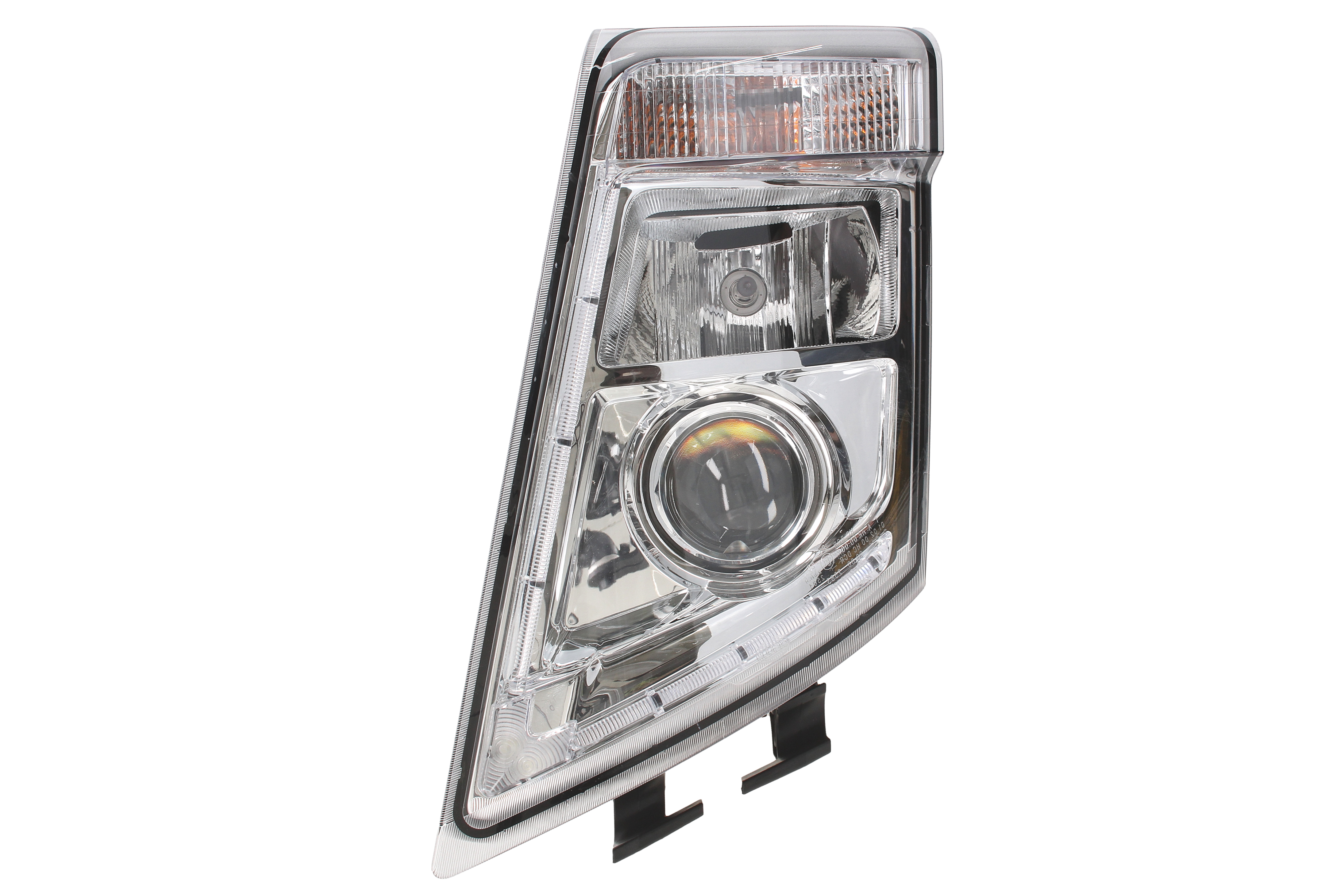 Фара лів (H7/H7/LED/PY21W, ручн, без мотора, колір відбивача: хром, колір повороту: прозор) VOLVO FH, FH II, FH16, FM 09.05-