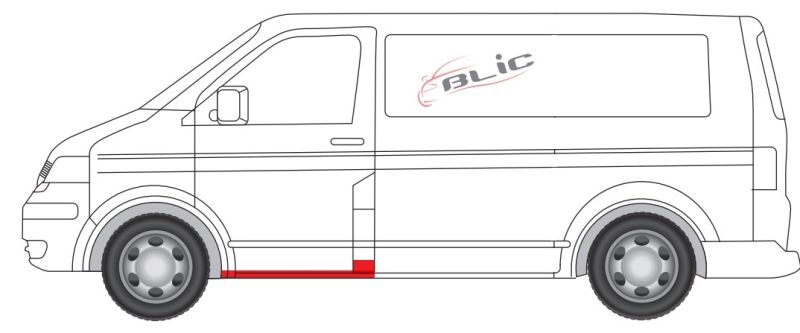 Lijevi prag za vozilo VW TRANSPORTER T5