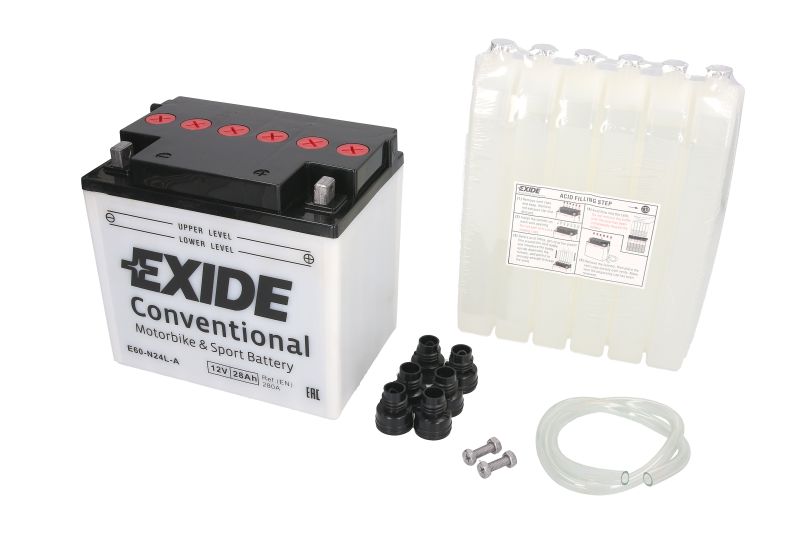 EXIDE starter battery KAWASAKI ZN 1300 (VOYAGER) 83-88, MOTO GUZZI CALIFORNIA 1000II, 1000III, 1100 82-00, CONVERT 1000 81, DAYTONA 1000 91-97, LM 850II (LE MANS), 1000 (LE MANS), 1000IV (LE MANS), 850I (LE MANS), 850III (LE MANS), 1000V (LE MANS), 1000 I