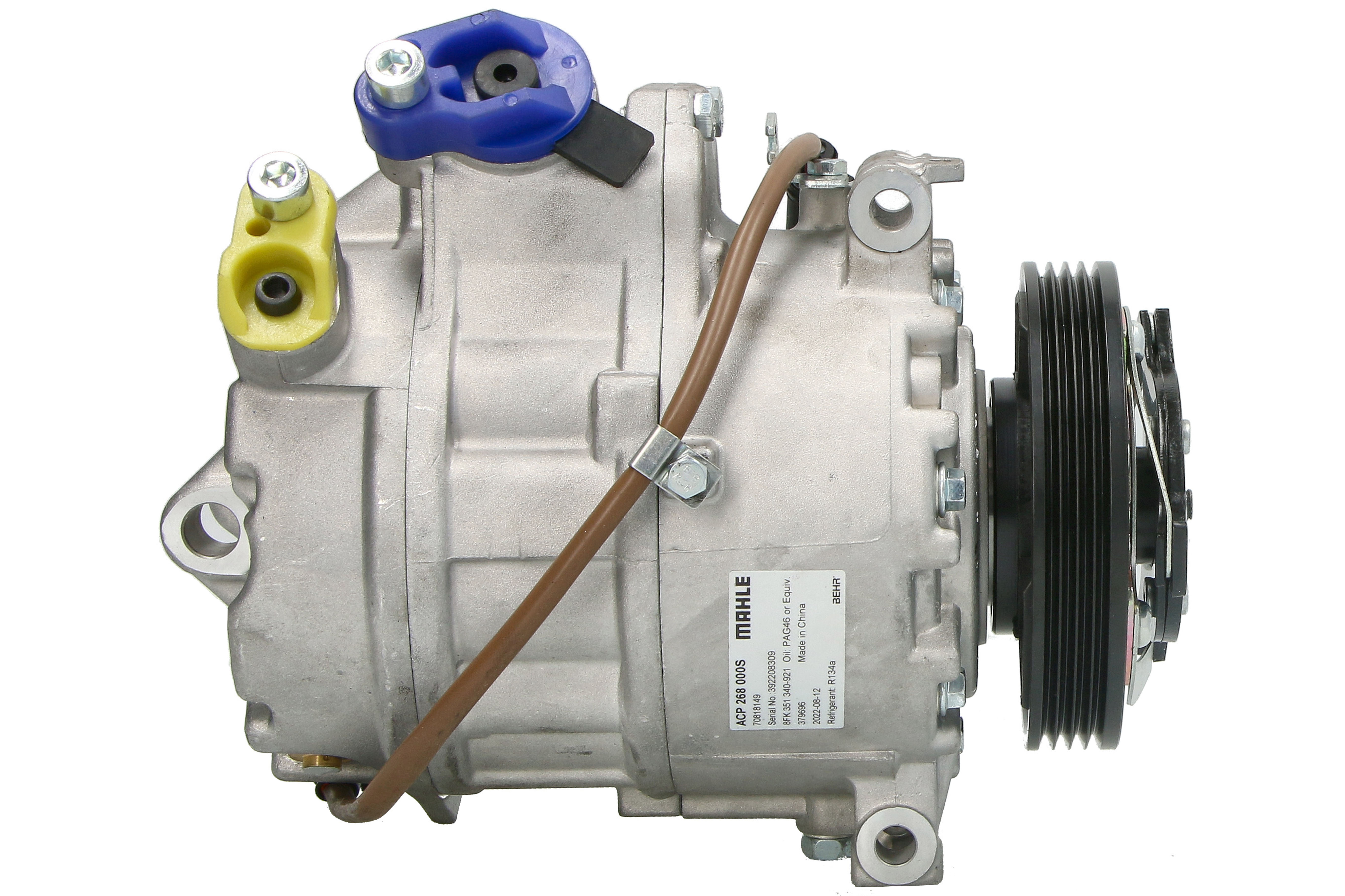 Компресор кондиціонера BMW X5 I 4.8 N62B48B E70 01-10-2006 -,BMW 318 CI 2.0 N46B20A E46 MAHLE (ACP 268 000S) Mahle фото 6