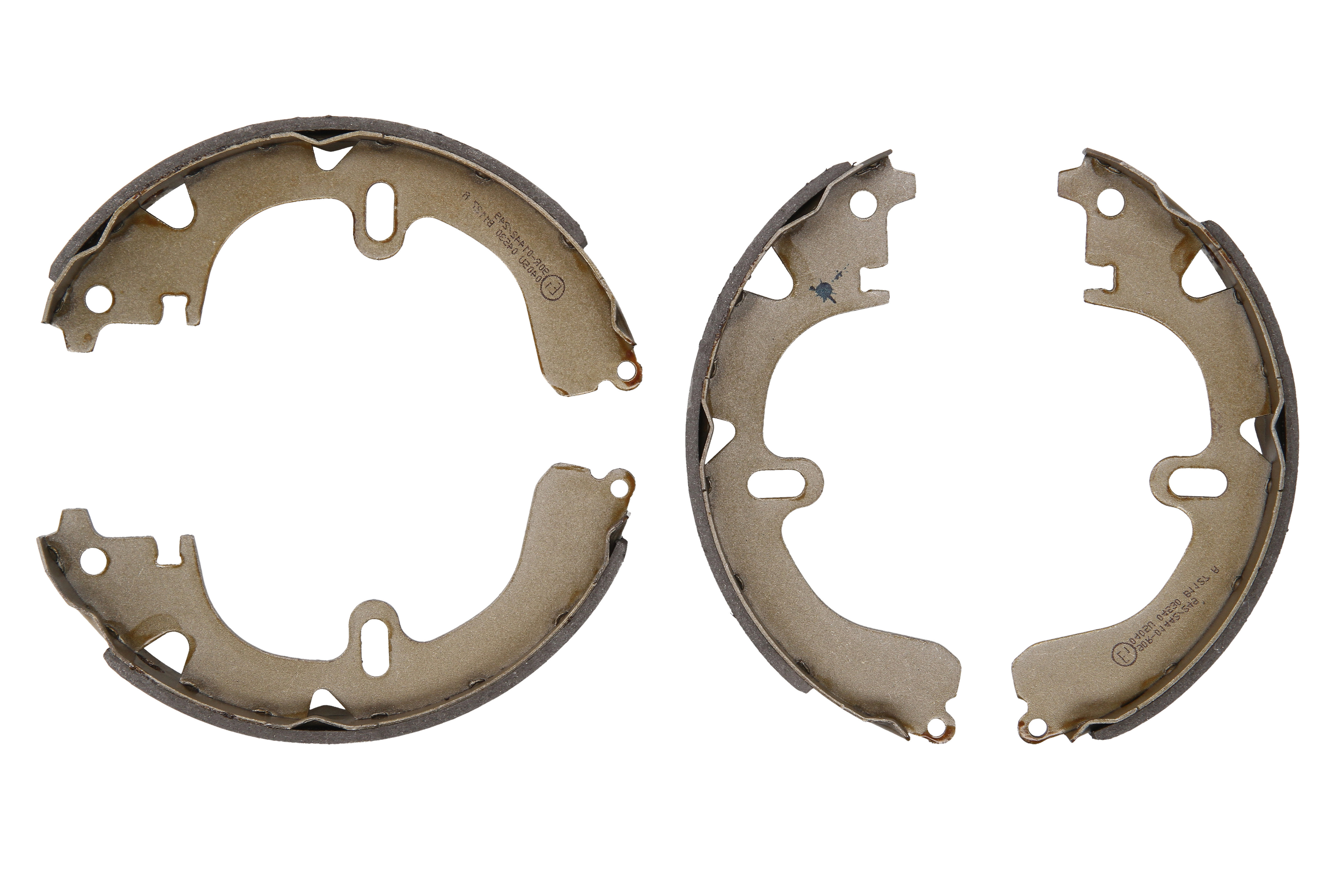 Гальмівна колодка MAZDA 323 III, TOYOTA CALDINA, CAMRY, CARIBE, CARINA E VI, CARINA IV, CARINA V, CARINA VII, CELICA, COROLLA, COROLLA FX, CORONA, RAUM, SCEPTER 1.3-2.5 09.70-12.07