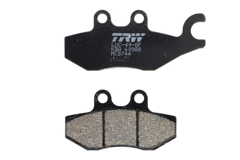 TRW MOTO sada brzdových destiček, kotoučová brzda APRILIA SR 50AC (MOTARD), 125 (MAX 4T), 125 (MOTARD 4T) 11-16, SPORTCITY 50 2T, 125 (ONE), 50 4T 08-13, BETA ALP 350 (4.0), 125 4T, 200 04-05, RR 50 MOTARD (RACING EDITION), 125 4T, 125 4T (ENDURO) 06-08, 