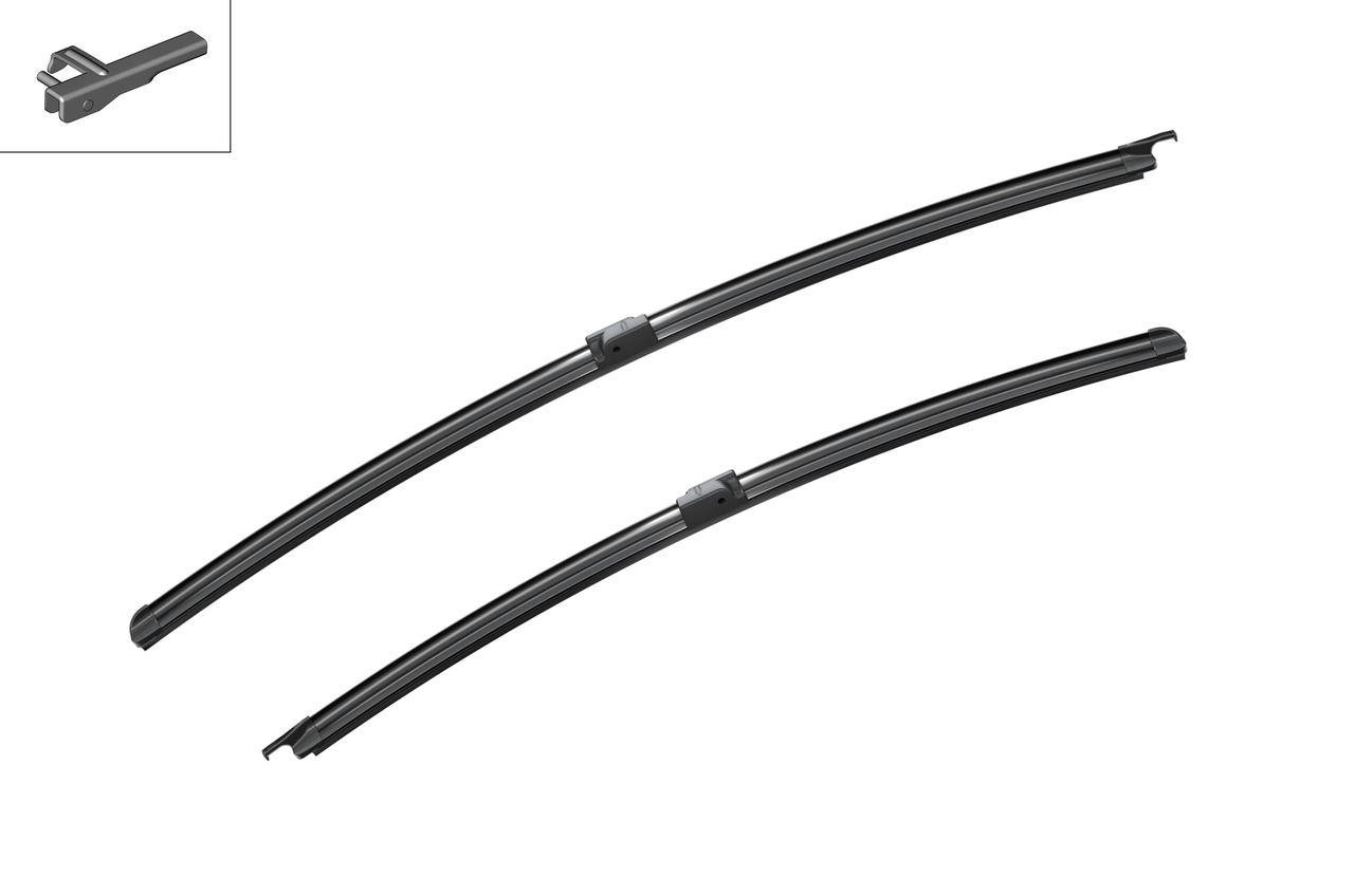 Set stergatoare auto RENAULT VEL SATIS (BJ0_) din 2002-2009, Bosch Aerotwin, din cauciuc siliconat rezistent