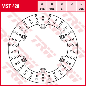 TRW MOTO brzdový kotouč HONDA ST 1300 (P.EUROPEAN), A ABS (PAN EUROPEAN), A (P.EUROPEAN ABS) 02-13 (B006KZ6GMA)