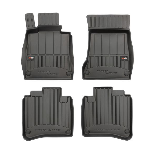 Set Covorase Auto Si Tavita Portbagaj MERCEDES-BENZ S-CLASS (W222, V222, X222) din 2013-2020, Cauciuc, Protectie Porbagaj, 4x Stickere auto cu MERCEDES-BENZ