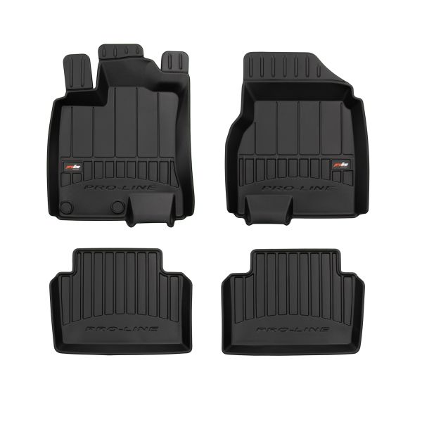 Set 5 covorase auto NISSAN QASHQAI I VAN (J10) din 2012-2019, cu covoras tunel median, cauciuc, 4x Stickere auto cu NISSAN