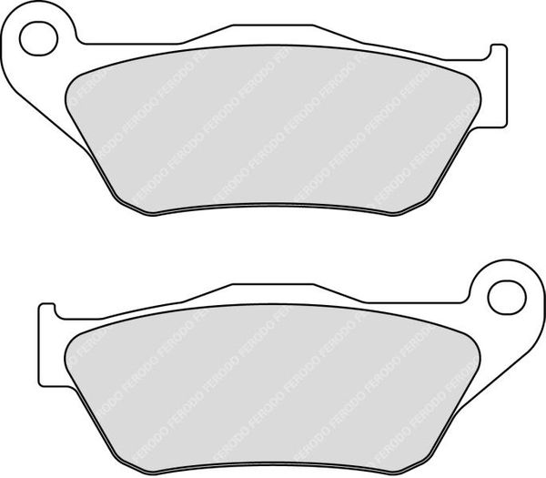 FERODO sada brzdových destiček, kotoučová brzda YAMAHA YP 250R (X-MAX), 125R (X-MAX) 05-09 (MCB786LC, VIC-P10775)