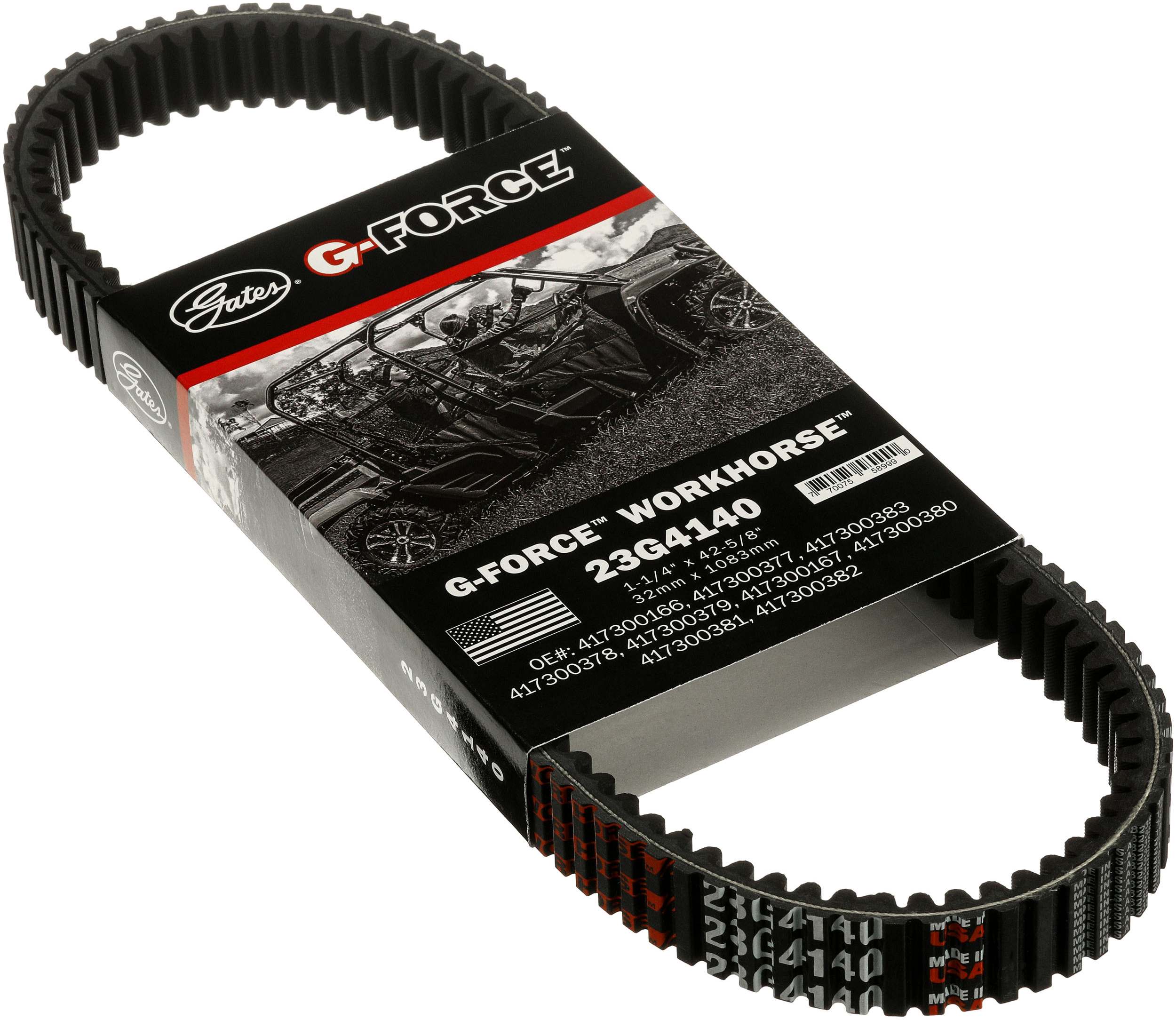 GATES hnací klínový řemen, variomatik POLARIS ACE 325 HD 14-16, RANGER 900 CREW, XP 13-18, SPORTSMAN 900 ACE 16 (23G4140, CTX2252, XTX2252, 9825-01060, 3211149)
