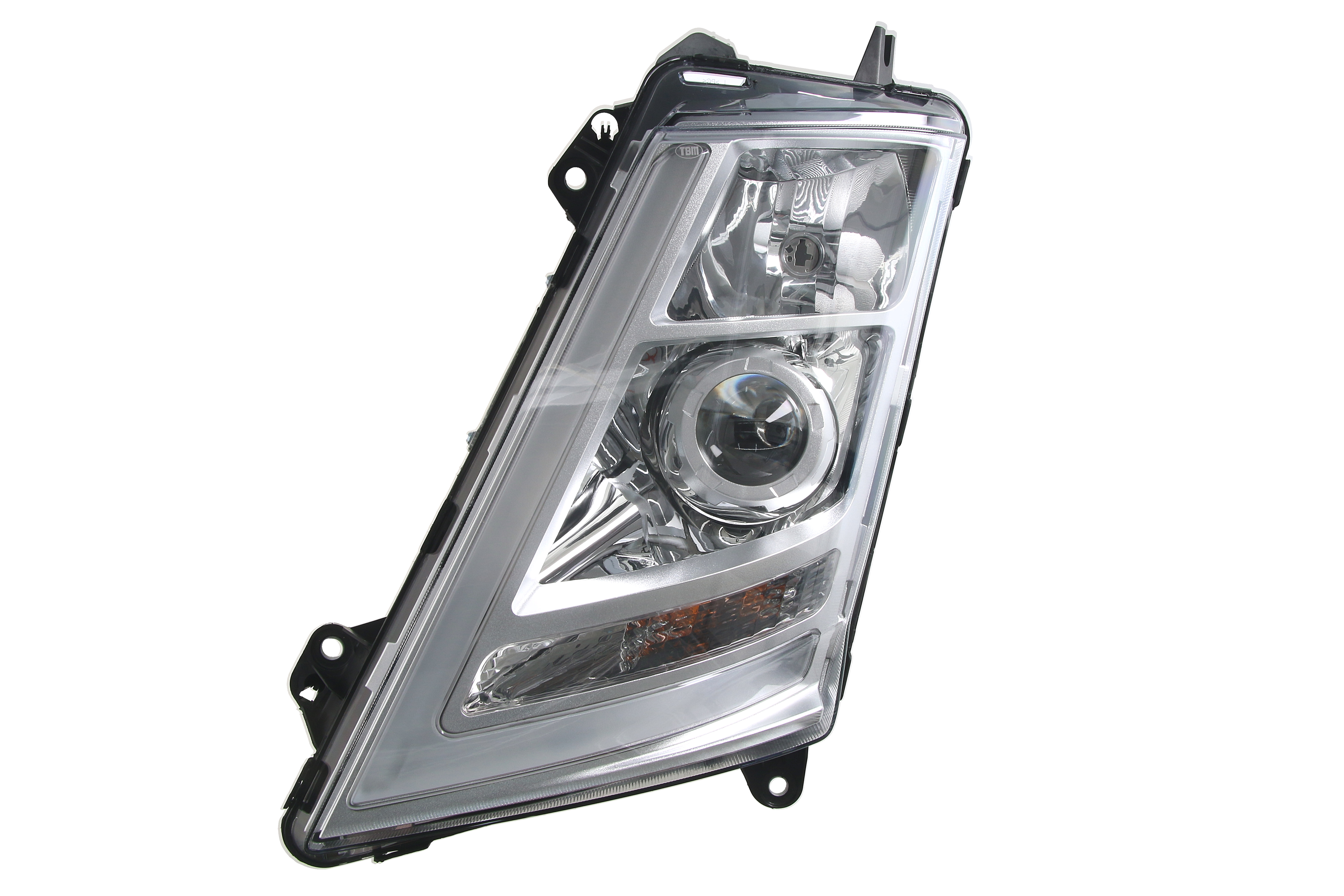 Фара лів (D1S/H1/LED/PY21W, ручн, колір відбивача: хром, колір повороту: прозор) VOLVO FH II 01.12-