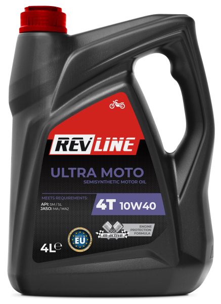 REVLINE MOTO motorový olej (>JASO MA2)