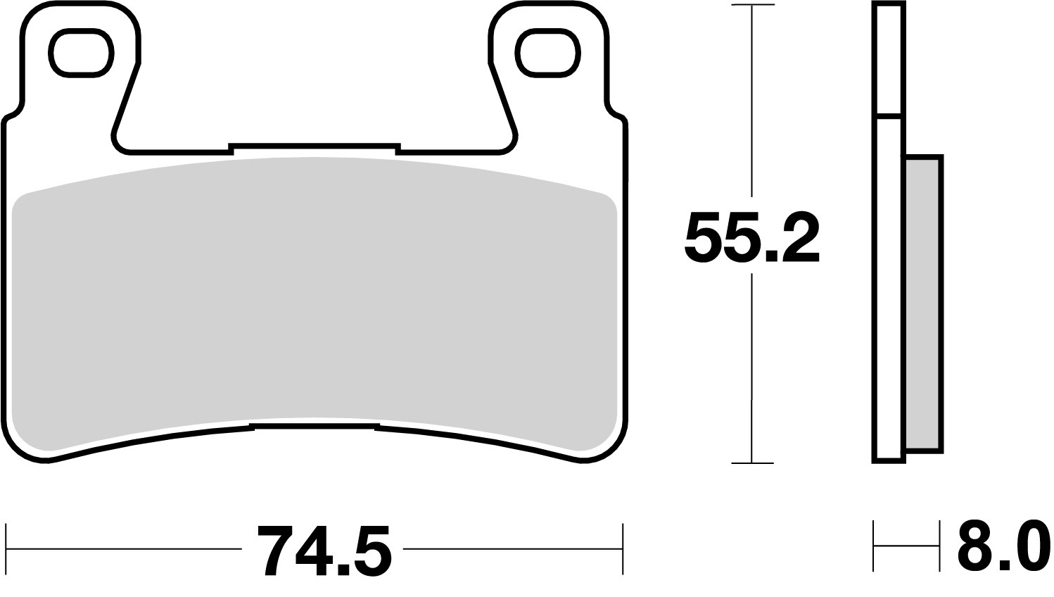 BREMBO sada brzdových destiček, kotoučová brzda HONDA CBR 600FS (SPORT), 600F, 600RR, 900RR (FIREBLADE), 929RR (FIREBLADE), 954RR (FIREBLADE), 600FA (ABS) 98-12, VTR 1000 SP2 (RACING), SP1 00-06 (07HO45SC)