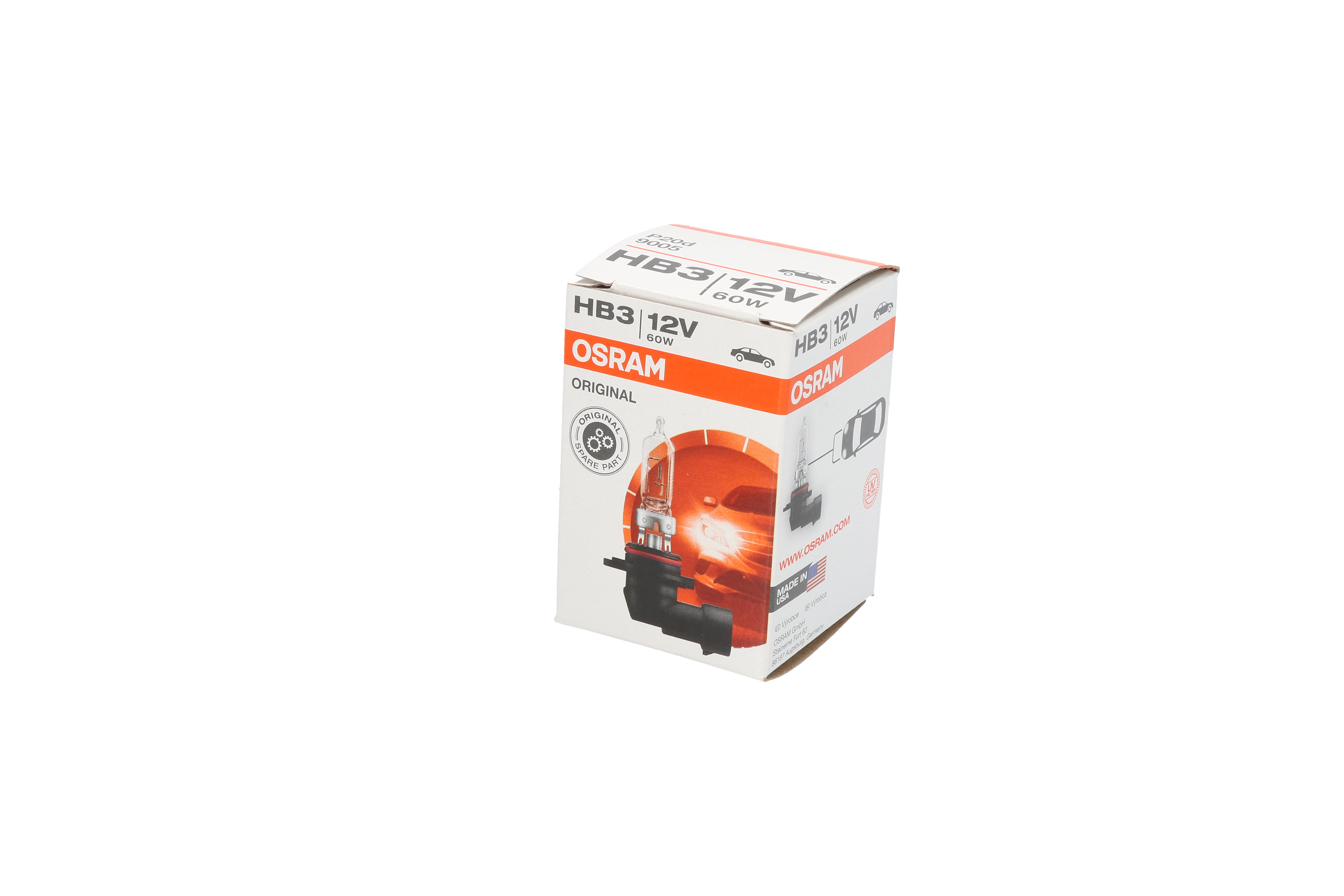 Автолампа галогенова 60W HB3 12V 60W P20D OSRAM (9005) osram фото 4