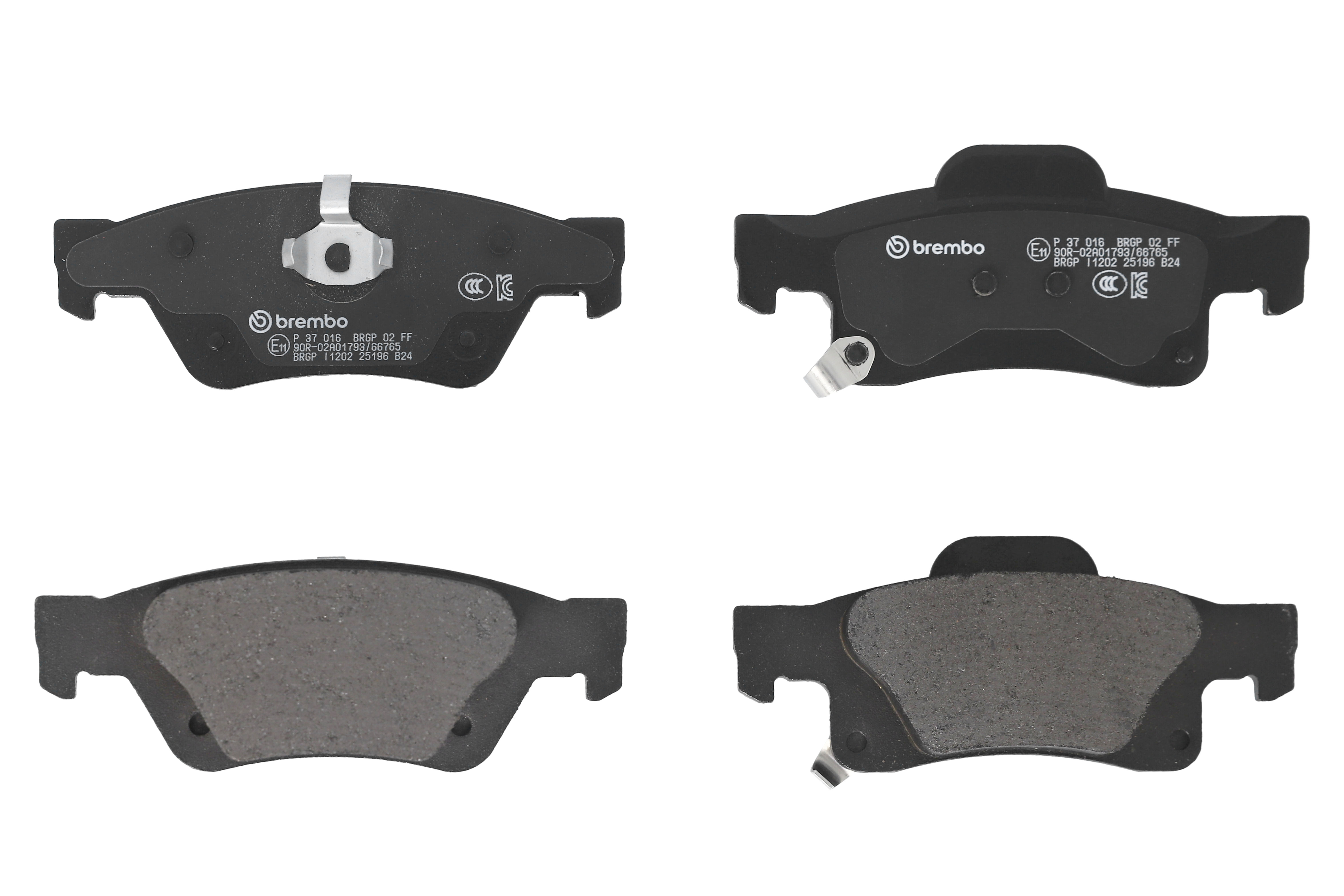 Колодки гальмівні дискові JEEP GRAND CHEROKEE IV (WK, WK2) 3.6 2010.06- BREMBO (P37016) BREMBO фото 3
