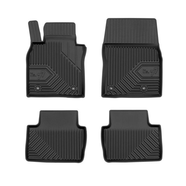 Set Covorase Auto Si Tavita Portbagaj MAZDA CX-30 (DM) din 2019-2021, Cauciuc, Protectie Porbagaj, 4x Stickere auto cu MAZDA
