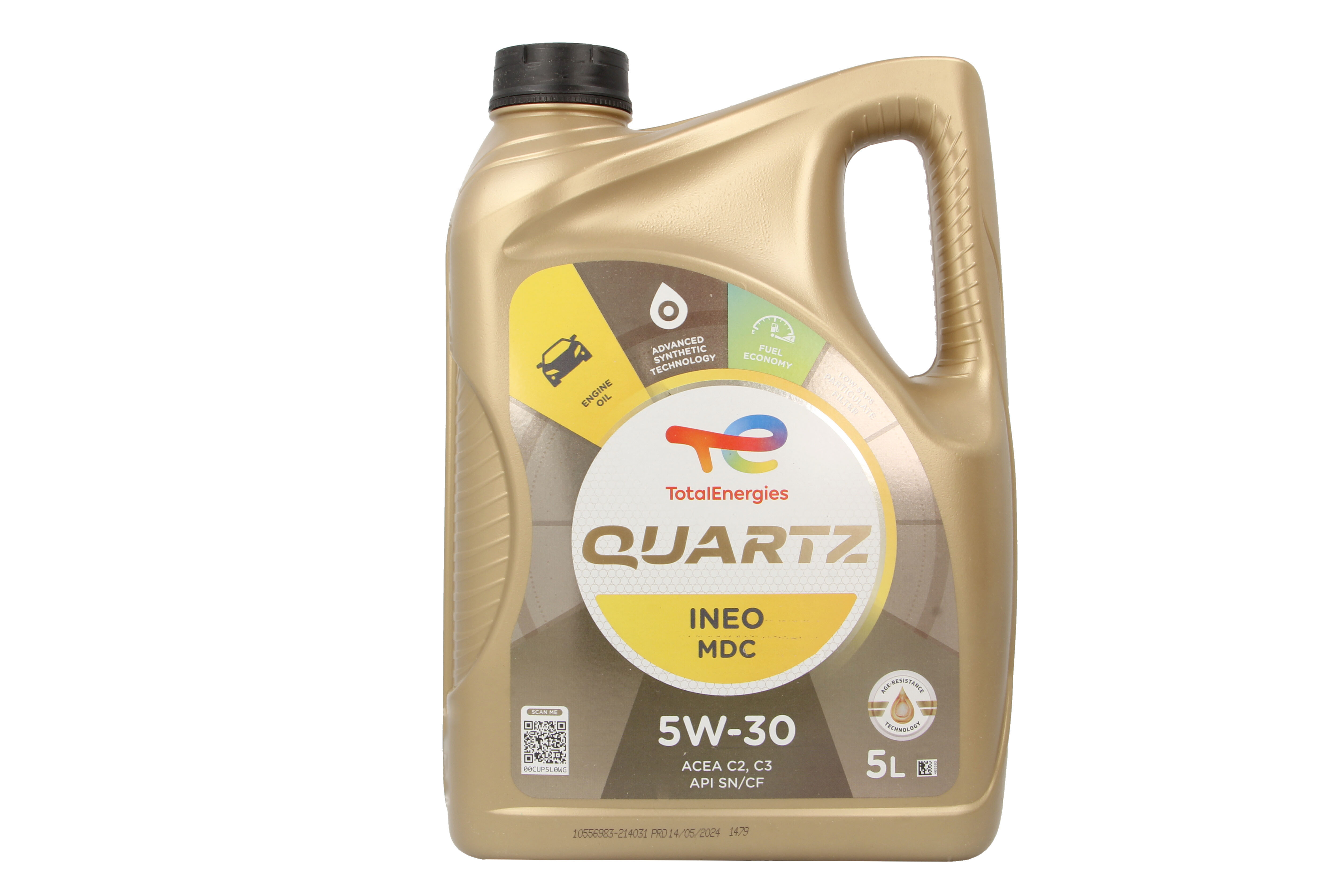 Моторна олива Quartz INEO (5L) 5W30 , ACEA C2, C3, DEXOS 2, HYUNDAI, KIA, MB 229.52, OPEL OV0401547-D30 фото 2