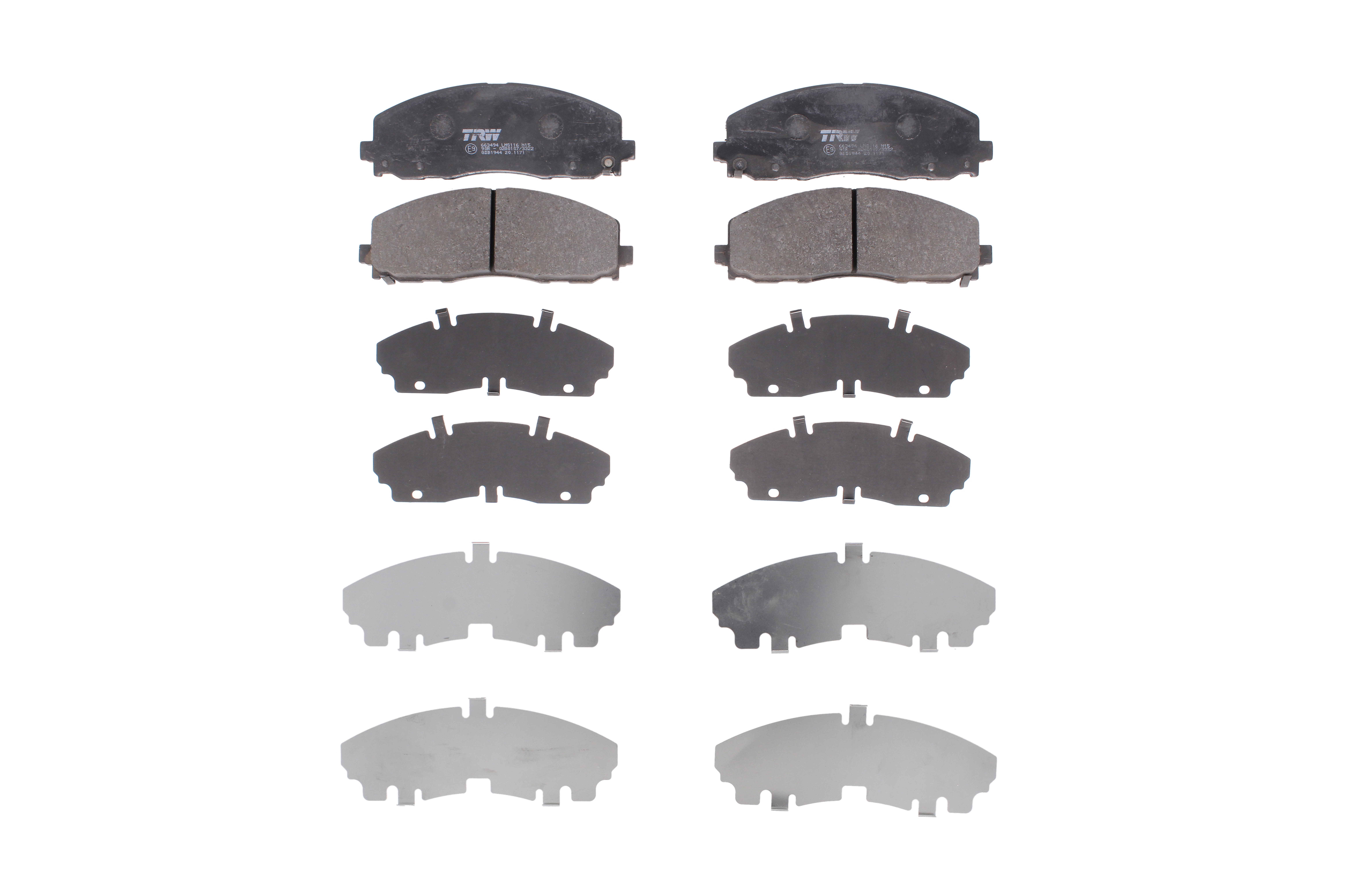 Комплект гальмівних колодок передн , CHRYSLER GRAND VOYAGER V, PACIFICA, TOWN & COUNTRY, VOYAGER V, DODGE GRAND, JOURNEY, FIAT FREEMONT, LANCIA VOYAGER, VW ROUTAN 2.0D-3.8 10.07- фото 2