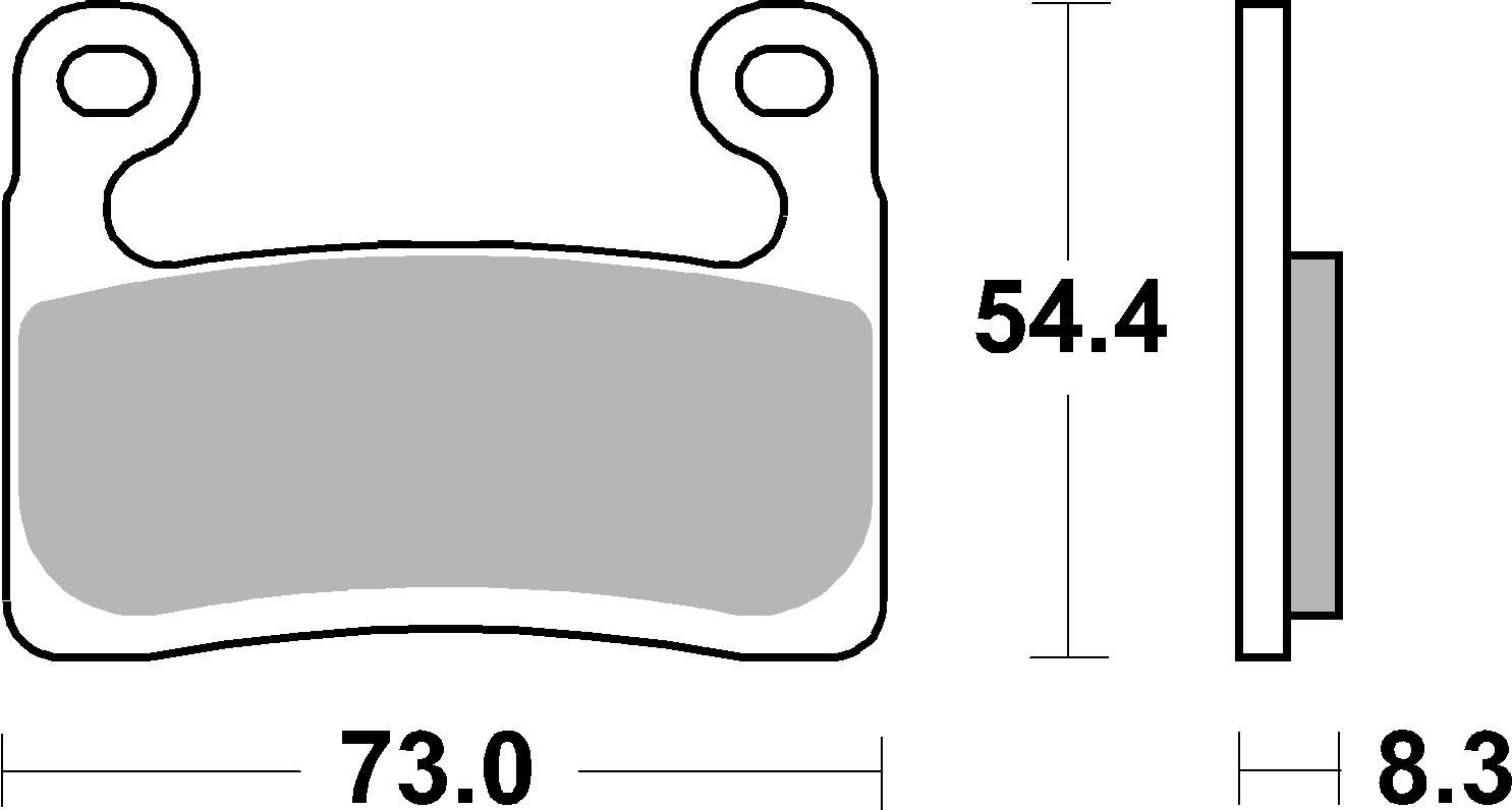 BREMBO sada brzdových destiček, kotoučová brzda BMW R 1250 GS ADVENTURE, RS, RT, GS, R 19-22, S 1000 XR, R, RR 10-21