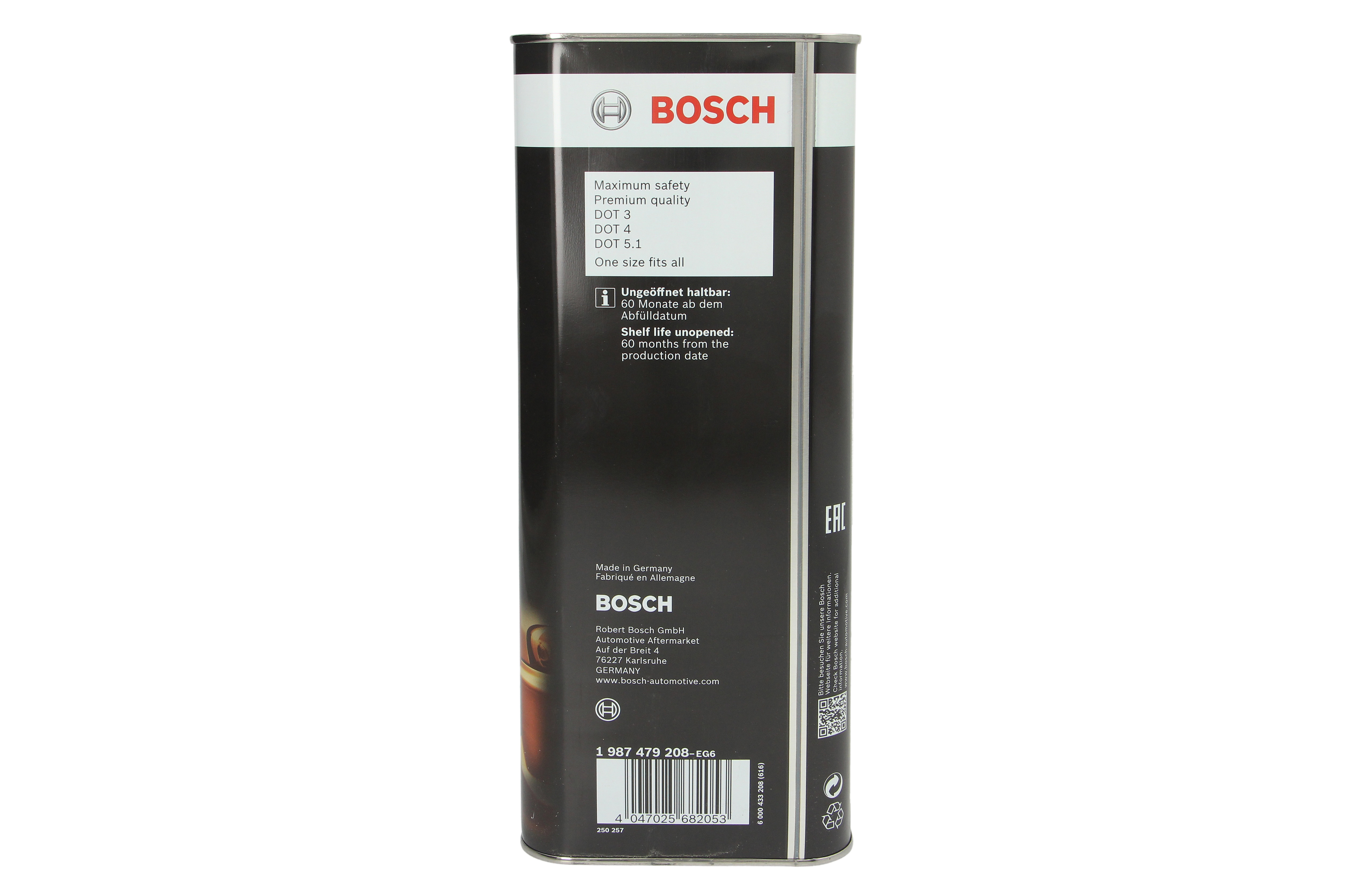 Гальмівна рідина ENV6 (DOT4/DOT3/DOT5.1) (5L) Bosch фото 10