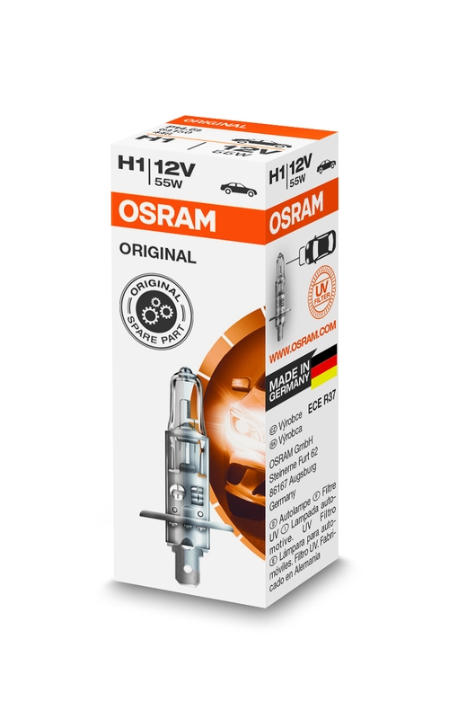 Автолампа галогенова 55W H1 12V 55W P14,5S/ORIGINAL LINE OSRAM (64150) osram фото 3