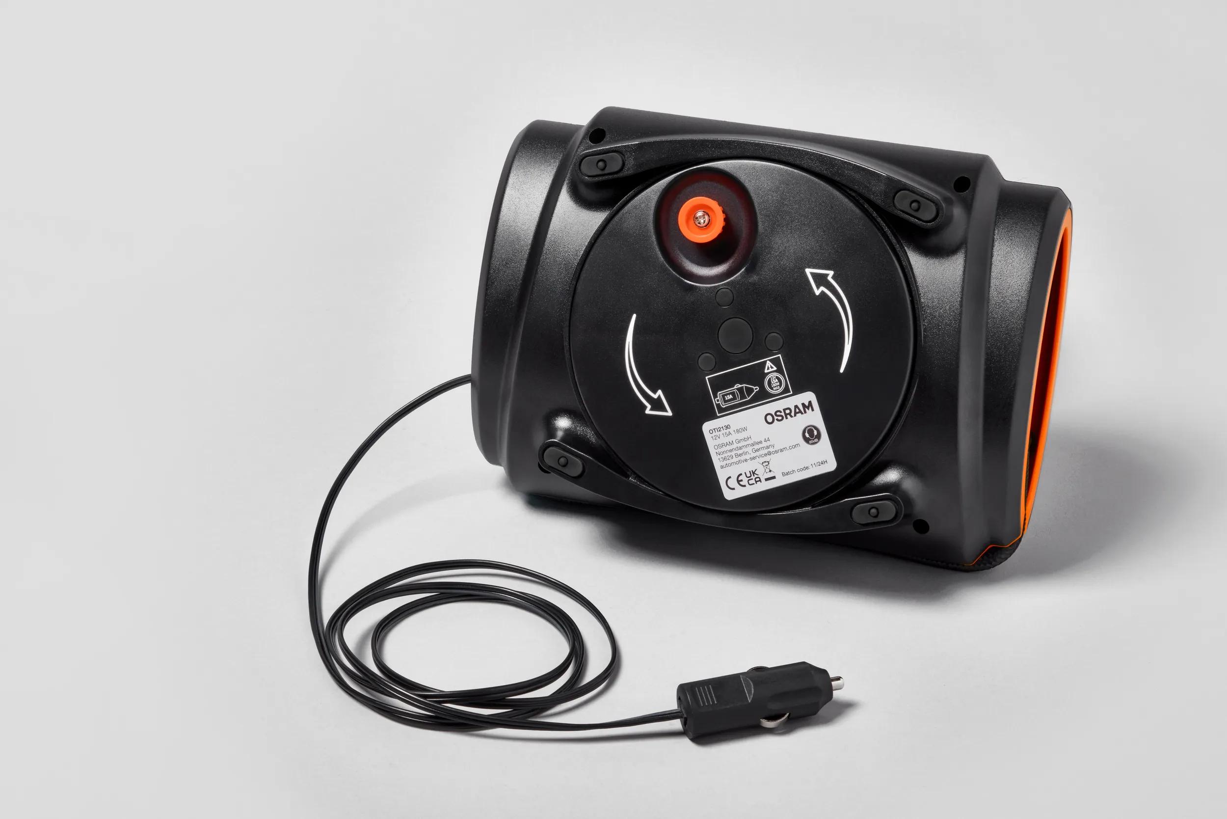 Компресор для накачування шин TYREINFLATE 2130 / 12V 15A 180W / ШИНА R13 НАКАЧУЄТЬСЯ ЗА 2 ХВ. / OSRAM (OTI2130) osram фото 4