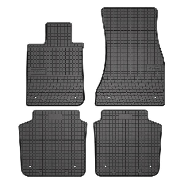Set Covorase Auto Si Tavita Portbagaj BMW Seria 7 (G11, G12) din 2015-2022, Cauciuc, Protectie Porbagaj, 4x Stickere auto cu BMW