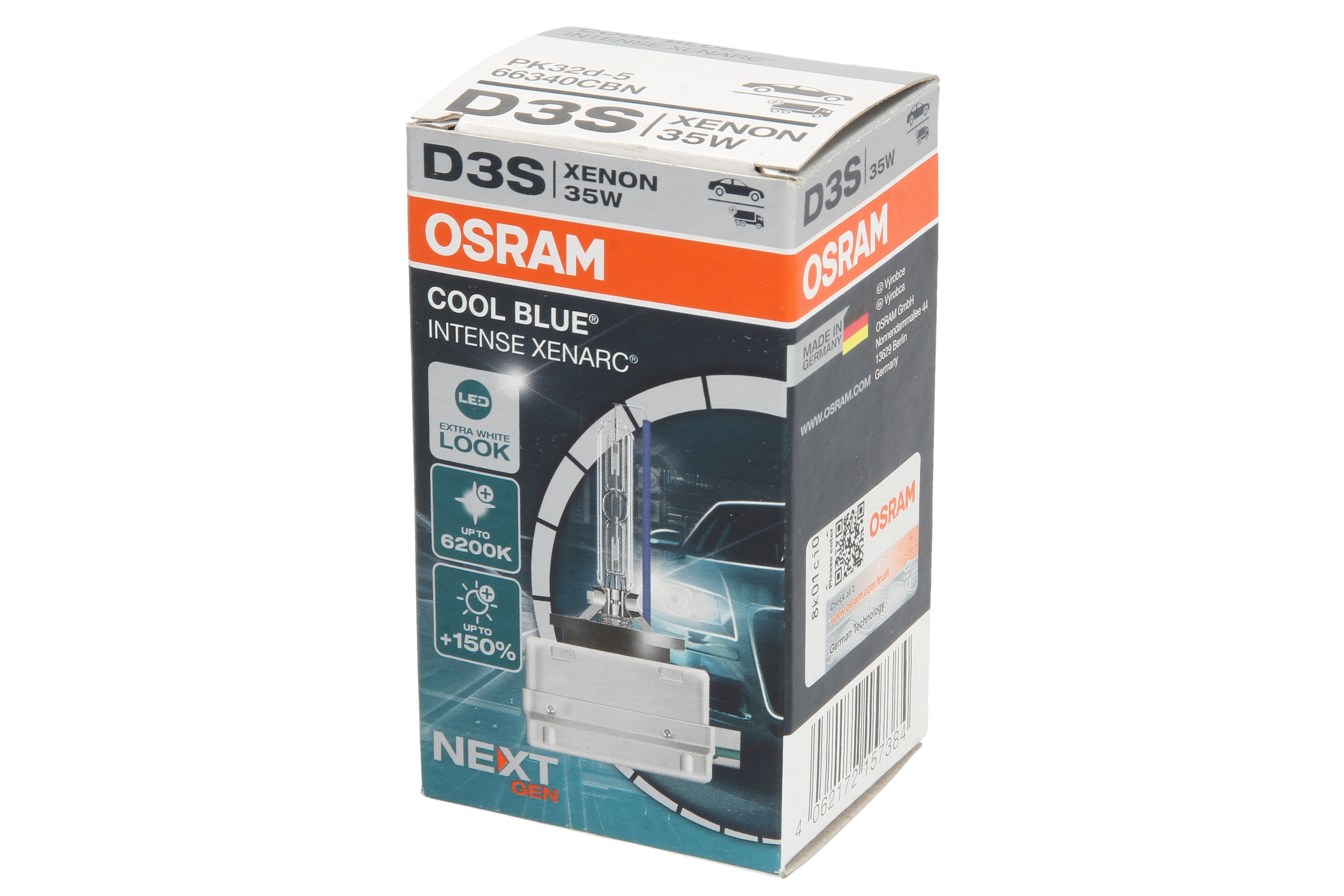 Автолампа ксенонова D3S 42V 35W 6200K PK32D-5 / COOL BLUE INTENSE NEXT GEN - НА 150% OSRAM (66340CBN) osram фото 4