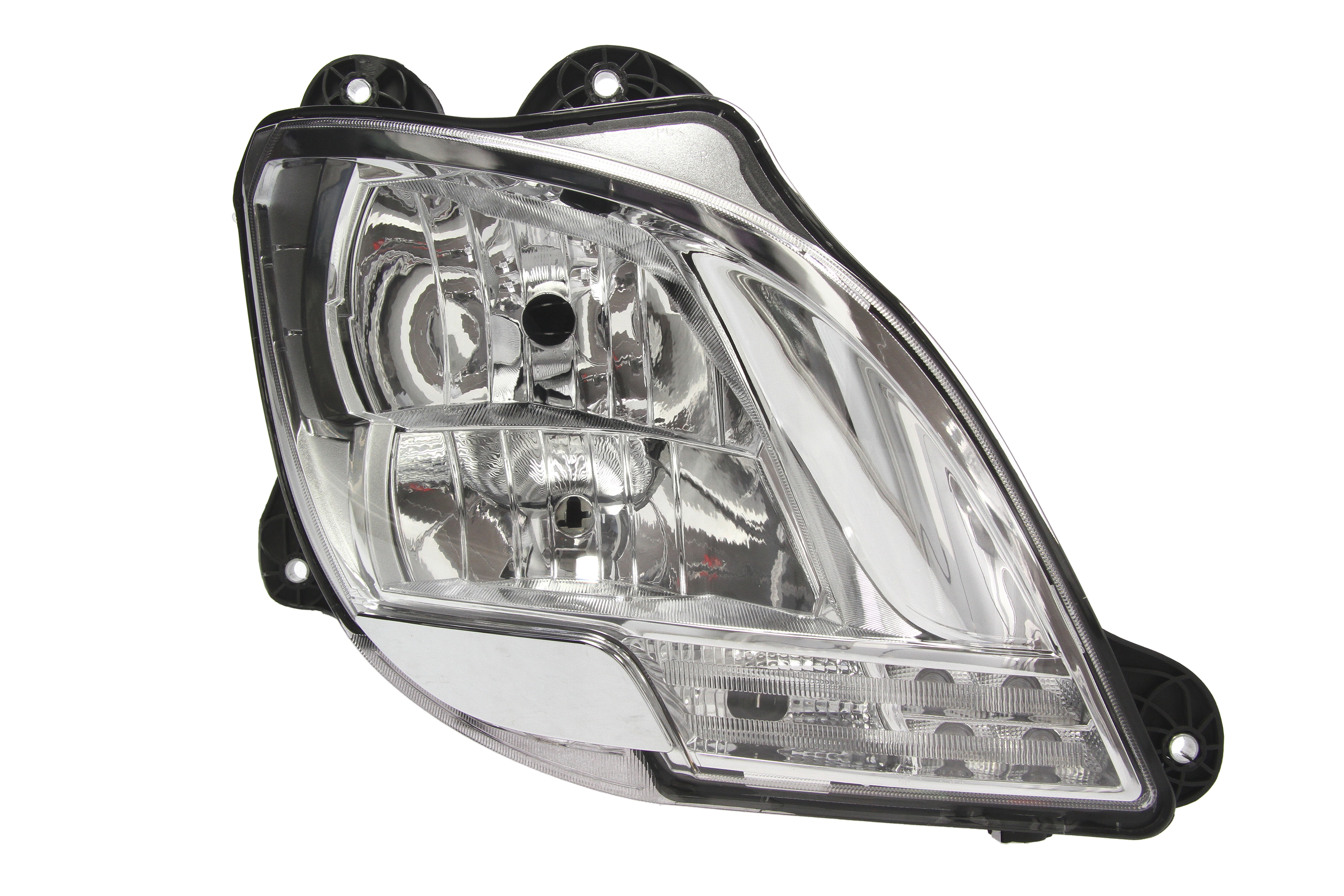 Фара прав (H1/H7/LED/PY21W, ручн, без мотора, включає денні ходові вогні, колір відбивача: хром, колір повороту: прозор) DAF CF, XF 106 10.12-