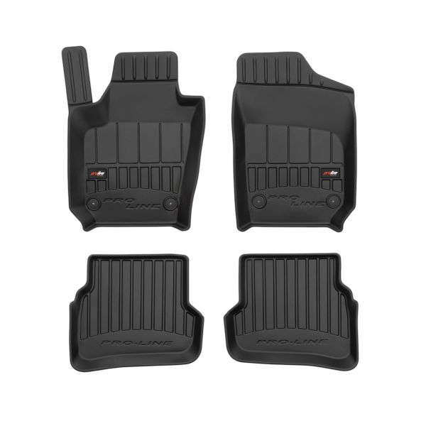 Set Covorase Auto Si Tavita Portbagaj SEAT IBIZA IV (6J5, 6P1) din 2008-2017, Cauciuc, Protectie Porbagaj, 4x Stickere auto cu SEAT
