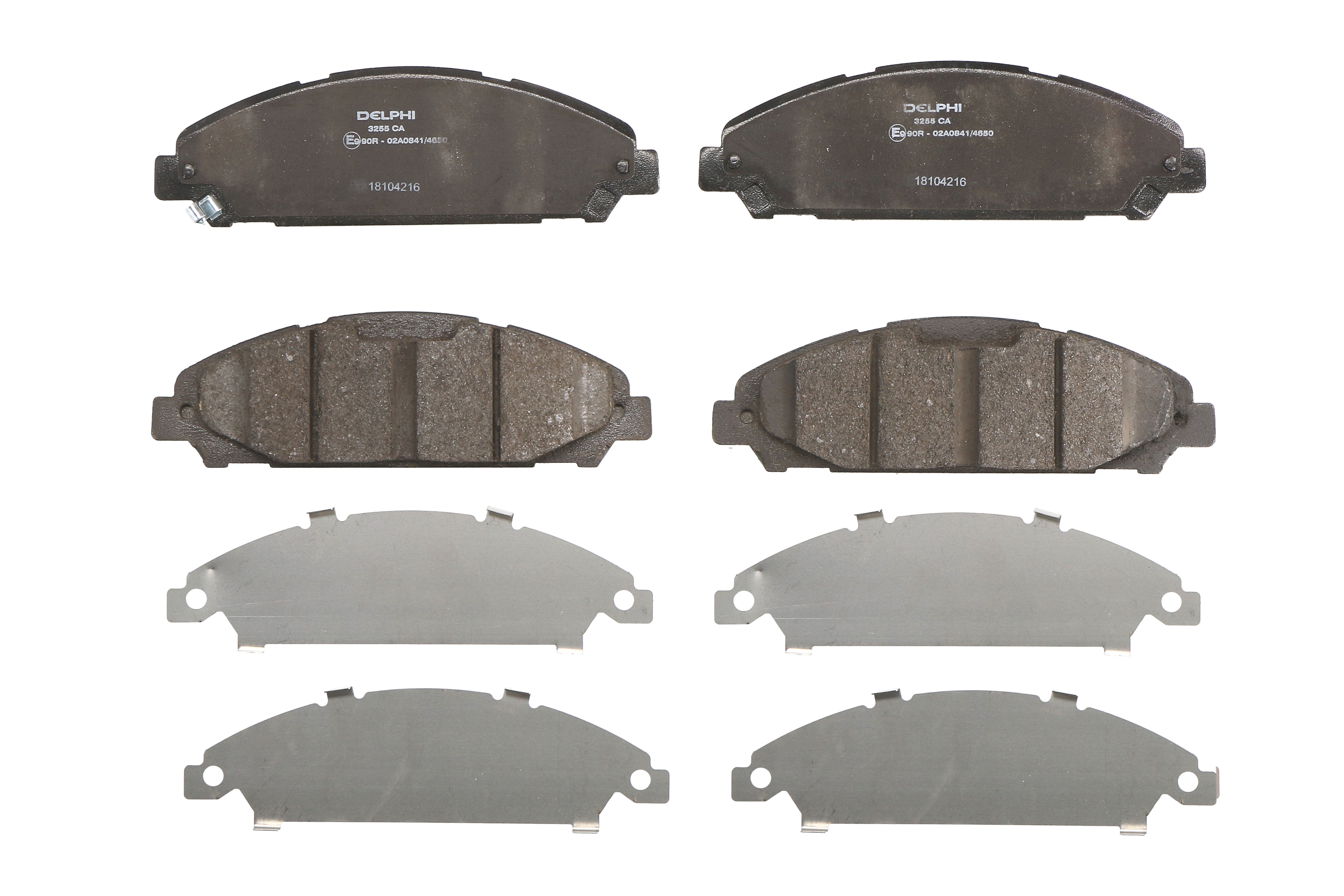 Колодки гальмівні дискові (комплект 4 шт) FORD USA MUSTANG КУПЕ 2.3 2014.02- DELPHI (LP3255) Delphi фото 3