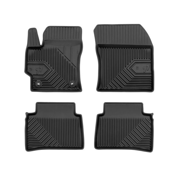 Set 5 covorase auto SUZUKI SWACE (AMZ_) din 2004-2012, cu covoras tunel median, cauciuc, 4x Stickere auto cu SUZUKI