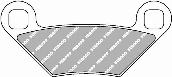 FERODO sada brzdových destiček, kotoučová brzda POLARIS SCRAMBLER 850, 1000 XP EPS 15-16, SPORTSMAN 550X2, 850 (FOREST), 550 (FORREST), 550 XP, 550EPS, 850 (TOURING EPS), 850EPS XP H.O., 850EPS XP 09-15 (FDB2276)