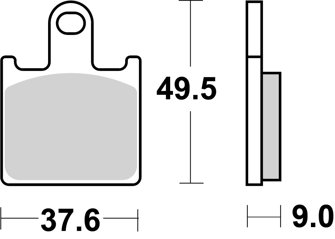 BREMBO sada brzdových destiček, kotoučová brzda KAWASAKI GTR 1400 08-16, Z 750R, 1000, 750R (ABS) 07-12, ZX-6R 636, 600 (NINJA), 636 (ABS) 07-16, SUZUKI GSX 1300 BK (B-KING) 07-13 (07KA29SC)