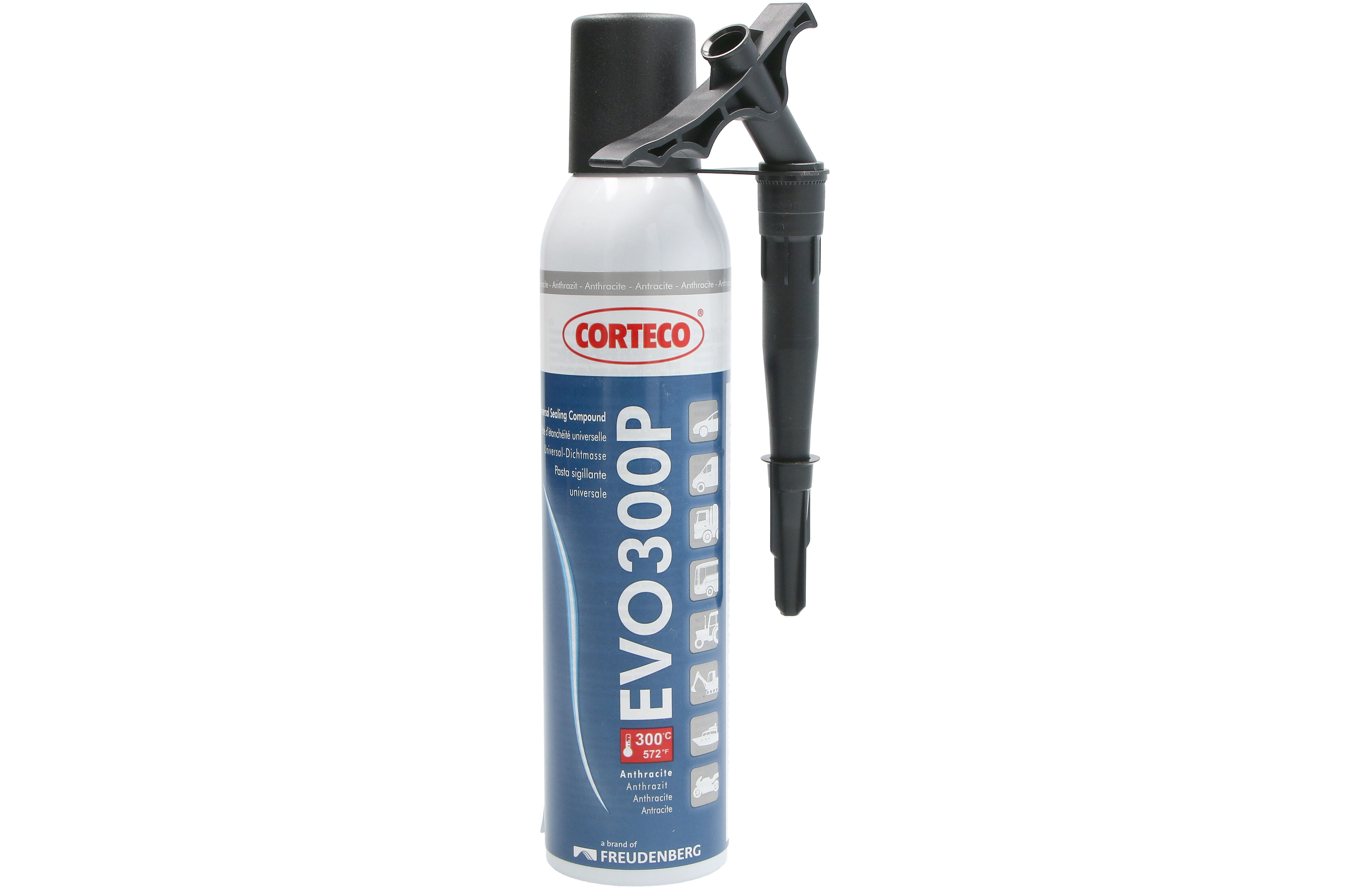 Герметик EVO300P (-70C +300C) 200ml (черный) фото 7