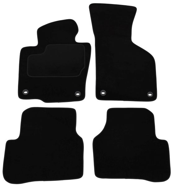 Set Covorase Auto Si Tavita Portbagaj Volkswagen PASSAT B6 Variant (3C5) din 2005-2011, Cauciuc, Protectie Porbagaj, 4x Stickere auto cu Volkswagen