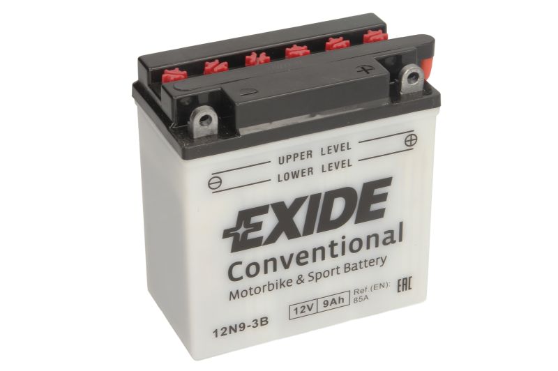 EXIDE startovací baterie HYOSUNG GF 125 98-03, KAWASAKI H1 500 69, KH 500 76 (B00DY53U64, 12N9-3B, 12N9-3B, 4573, YB9L-B EXIDE, 12N9-3B, 12N9-3B)
