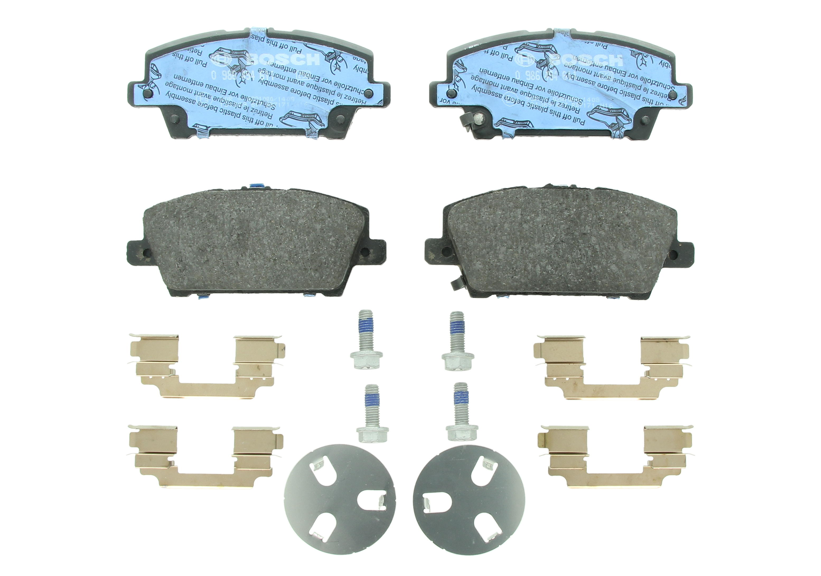 Комплект гальмівних колодок передн , HONDA CIVIC VIII 1.4-2.2D 09.05-05.13
