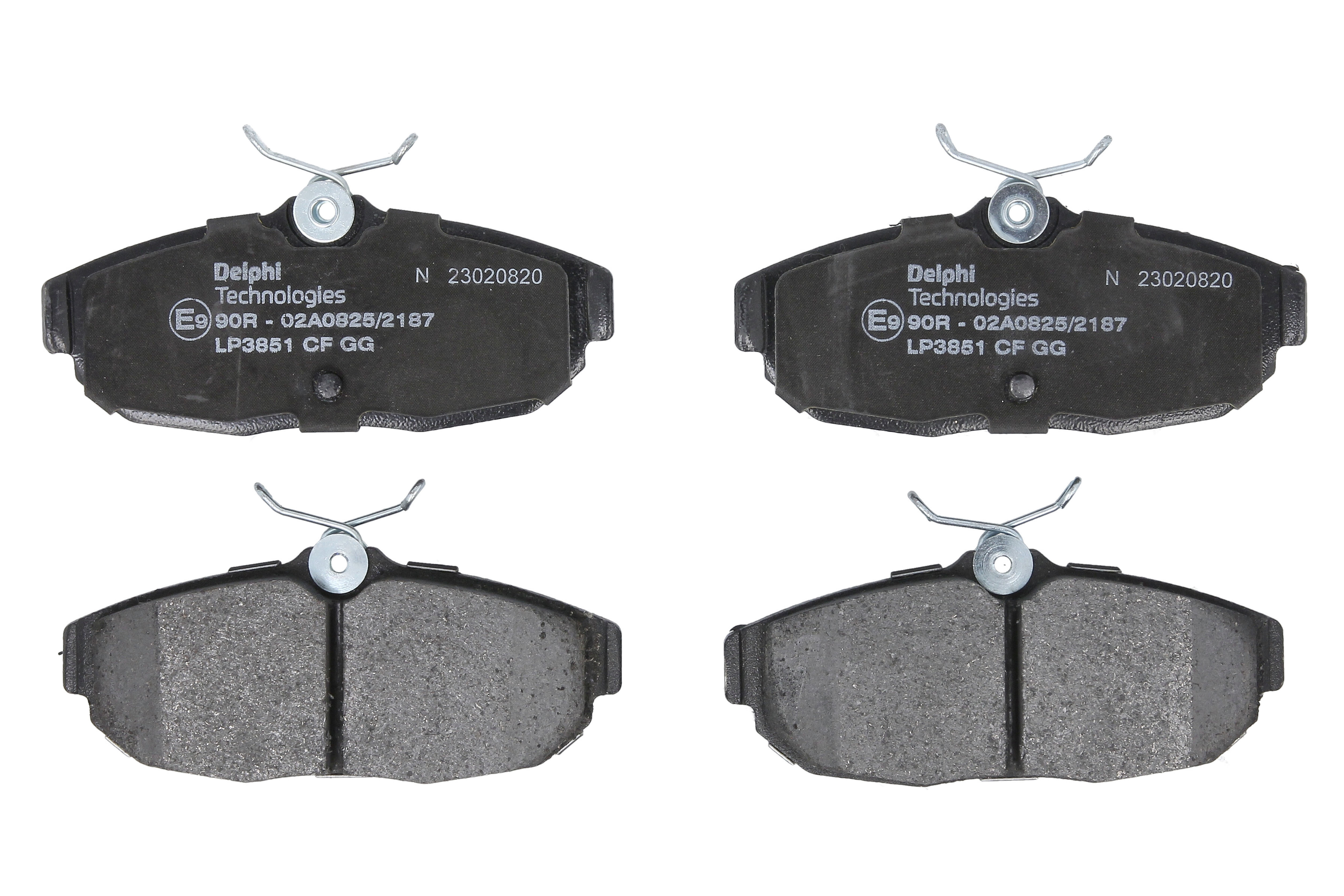 Колодки гальмівні дискові (комплект 4 шт) FORD USA MUSTANG КУПЕ 4.6 2004.12- DELPHI (LP3851) Delphi фото 3