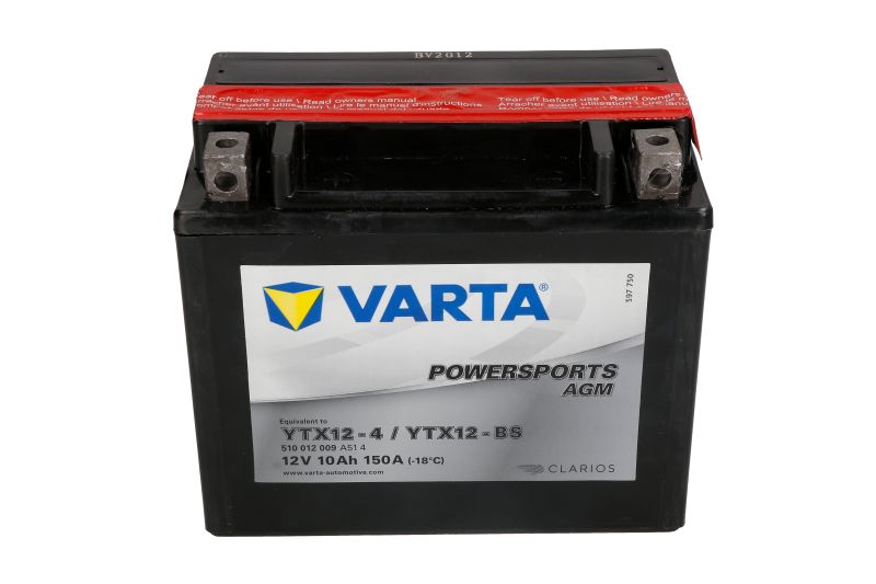 VARTA startovací baterie AEON COBRA 320, 220, 350 05-09, CROSSLAND 300, 350RX 06-09, APRILIA ATLANTIC 500 (SPRINT) 05-10, PEGASO 650 (TRAIL), (STRADA), (FACTORY) 05-12, RST 1000 (MILLE FUTURA) 01-04, RSV 1000 R, R (FACTORY), (MILE) TUONO FIGHTER, R (MILLE