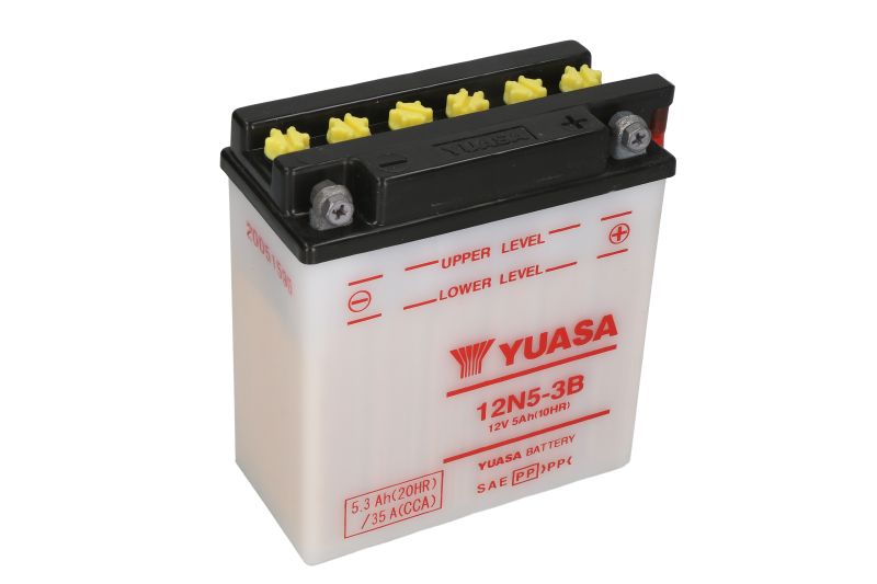 YUASA startovací baterie KAWASAKI AR 125 82-89, SUZUKI DR 650 90-91, GT 250, 125 73-79, RG 250 FC (GAMMA), C (GAMMA) 86-88, SP 600 85, T20 20 SUPERSIX 68, YAMAHA SRX 600 86-90, XT 550 82-83 (B0068O7CQW, 12N5-3B, 0092M40180, 505012003, M4018, 12N5-3B, 12N5