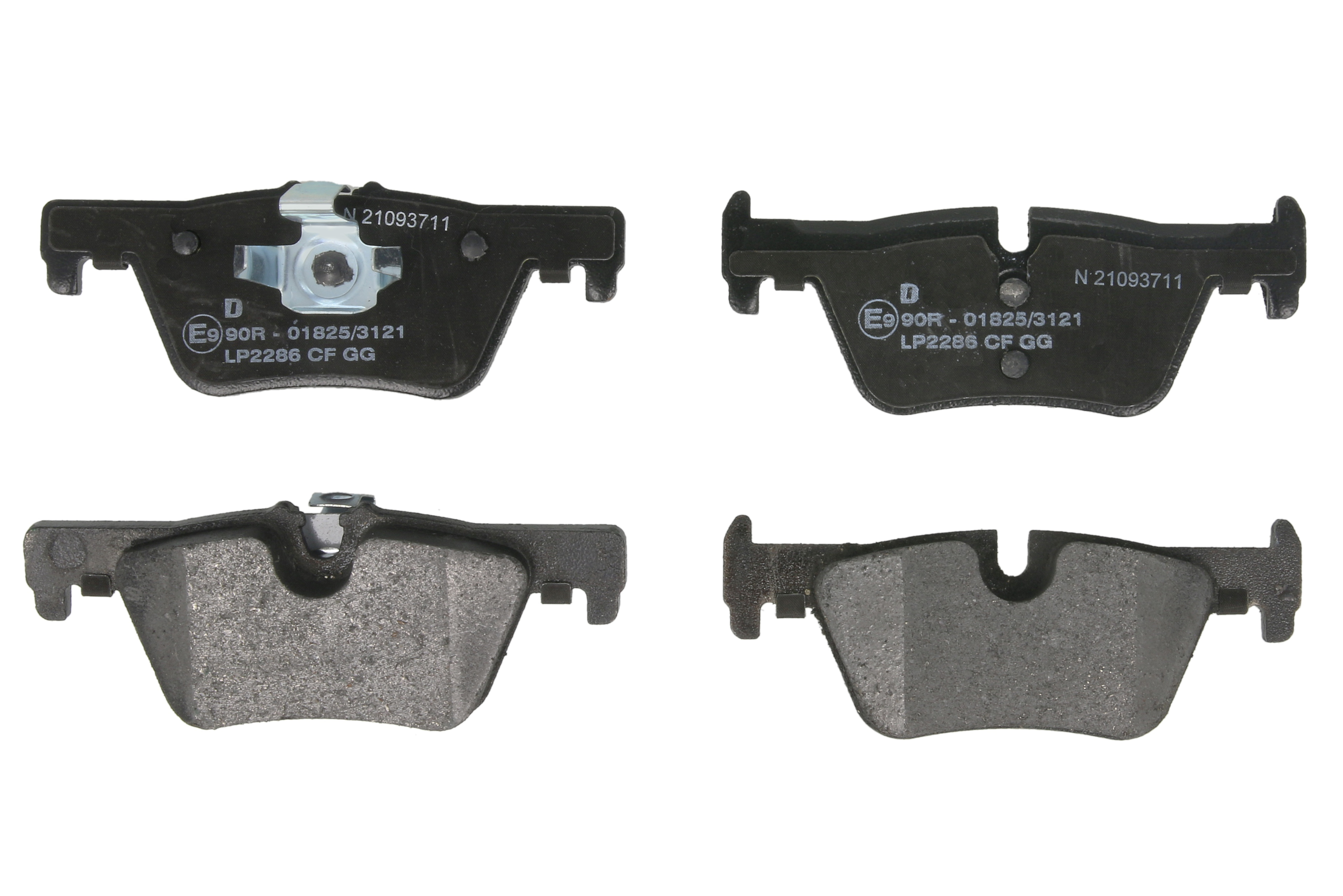 Комплект гальмівних колодок задн , BMW 1 (F20), 1 (F21), 2 (F22, F87), 2 (F23), 3 (F30, F80), 3 (F31), 3 GRAN TURISMO (F34), 4 (F32, F82), 4 (F33, F83), 4 GRAN COUPE (F36) 1.5-2.0H 07.11-