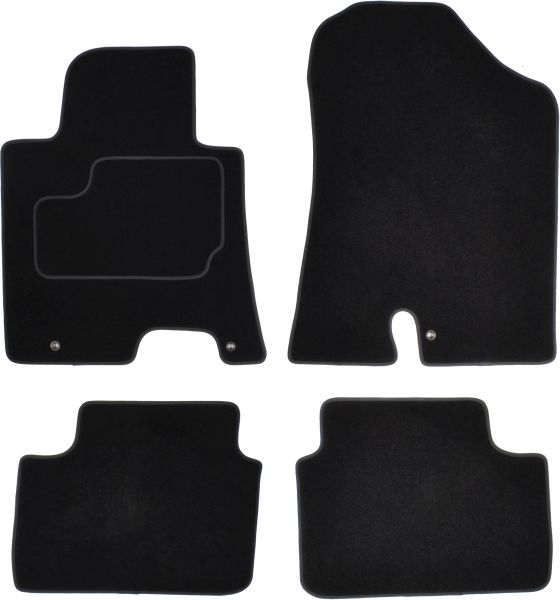 Set Covorase Auto Si Tavita Portbagaj HYUNDAI i30 (GD) din 2011-2016, Cauciuc, Protectie Porbagaj, 4x Stickere auto cu HYUNDAI