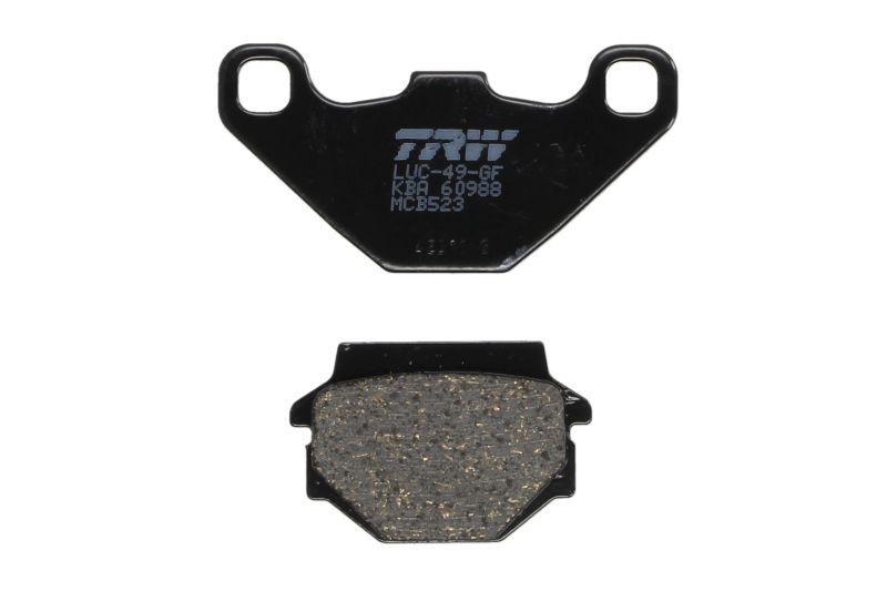 TRW ZF brake pads KH67 organic APRILIA PEGASO 650 91-00, KAWASAKI KLR 250 84-05, GPZ 500 88-04, KLE 500 91-07, KL / KLR 600 / 650 84-04, front/rear