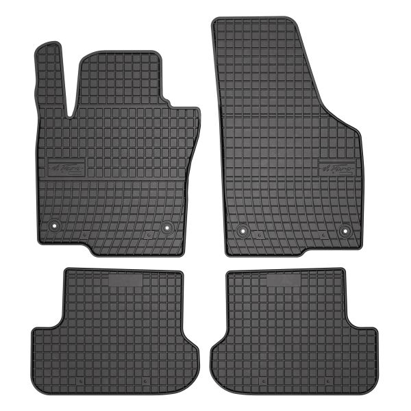 Set Covorase Auto Si Tavita Portbagaj Volkswagen BEETLE (5C1, 5C2) din 2011-2019, Cauciuc, Protectie Porbagaj, 4x Stickere auto cu Volkswagen