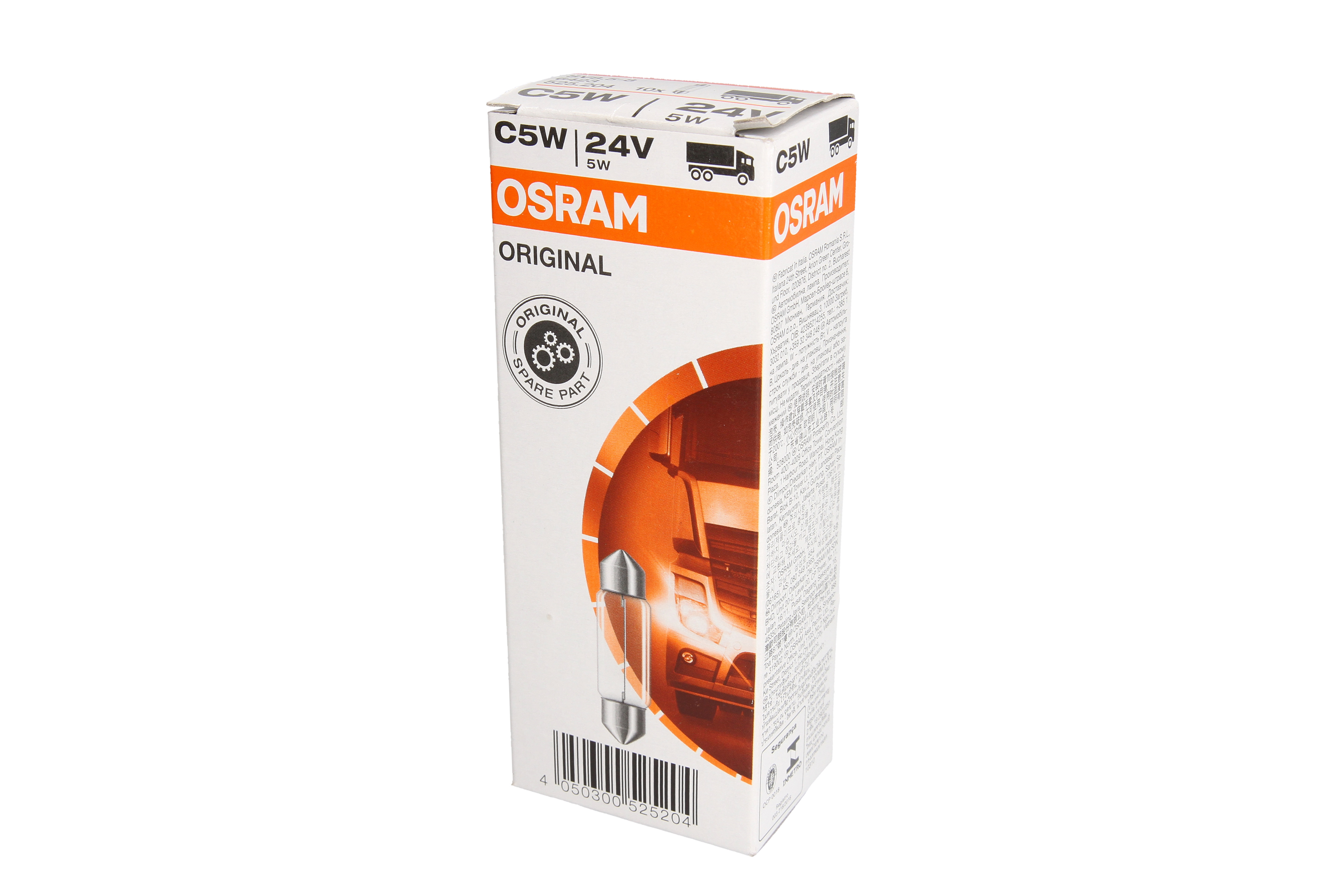 Автолампа 5W C5W 24V 5W 35ММ SV8,5-8/КРАТН. X10 OSRAM (6423) osram фото 7